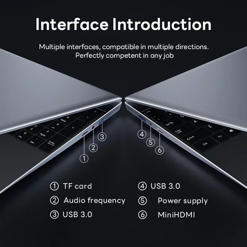 2025 New Laptop Portable Computer Windows 11 Pro Intel Core i9 8950HK Ultra Slim Gaming Laptops Office learn Notebook