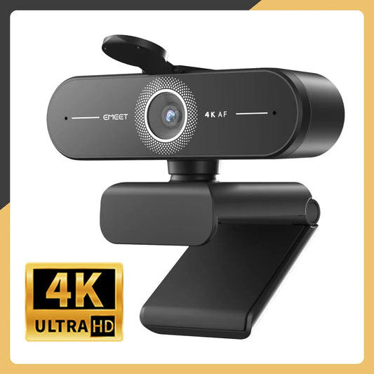 4K Webcam 1440P 2K Web Camera 1080P EMEET C60E Autofocus USB Computer Camera for Living/ Video Call/ Conference