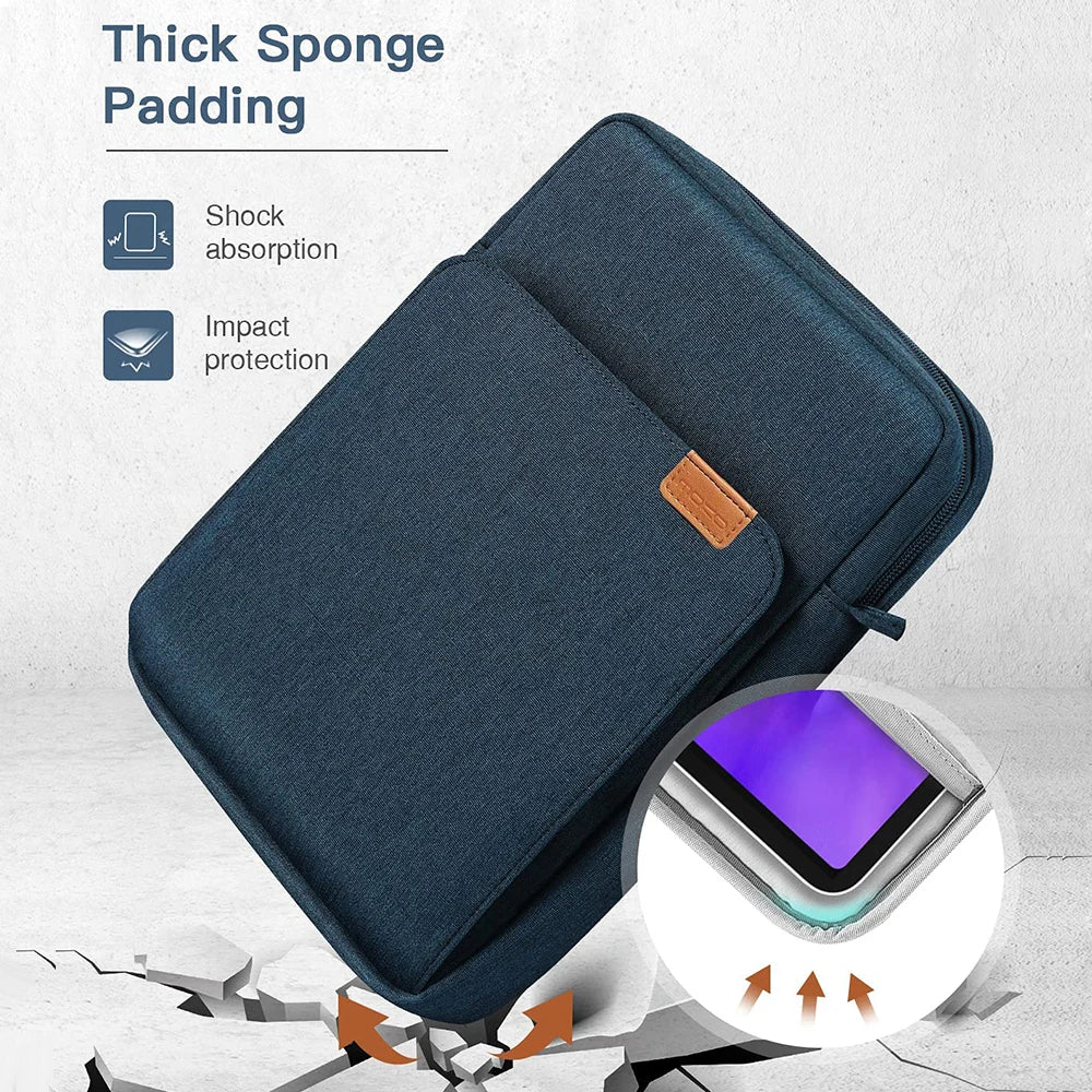 Tablet Sleeve For Samsung Galaxy Tab S9 S8 S7 FE S6 Lite A7 A8 A9 Plus Bag Case For Xiaomi Mi Pad 5 6 Pro Portable Tablet Pouch